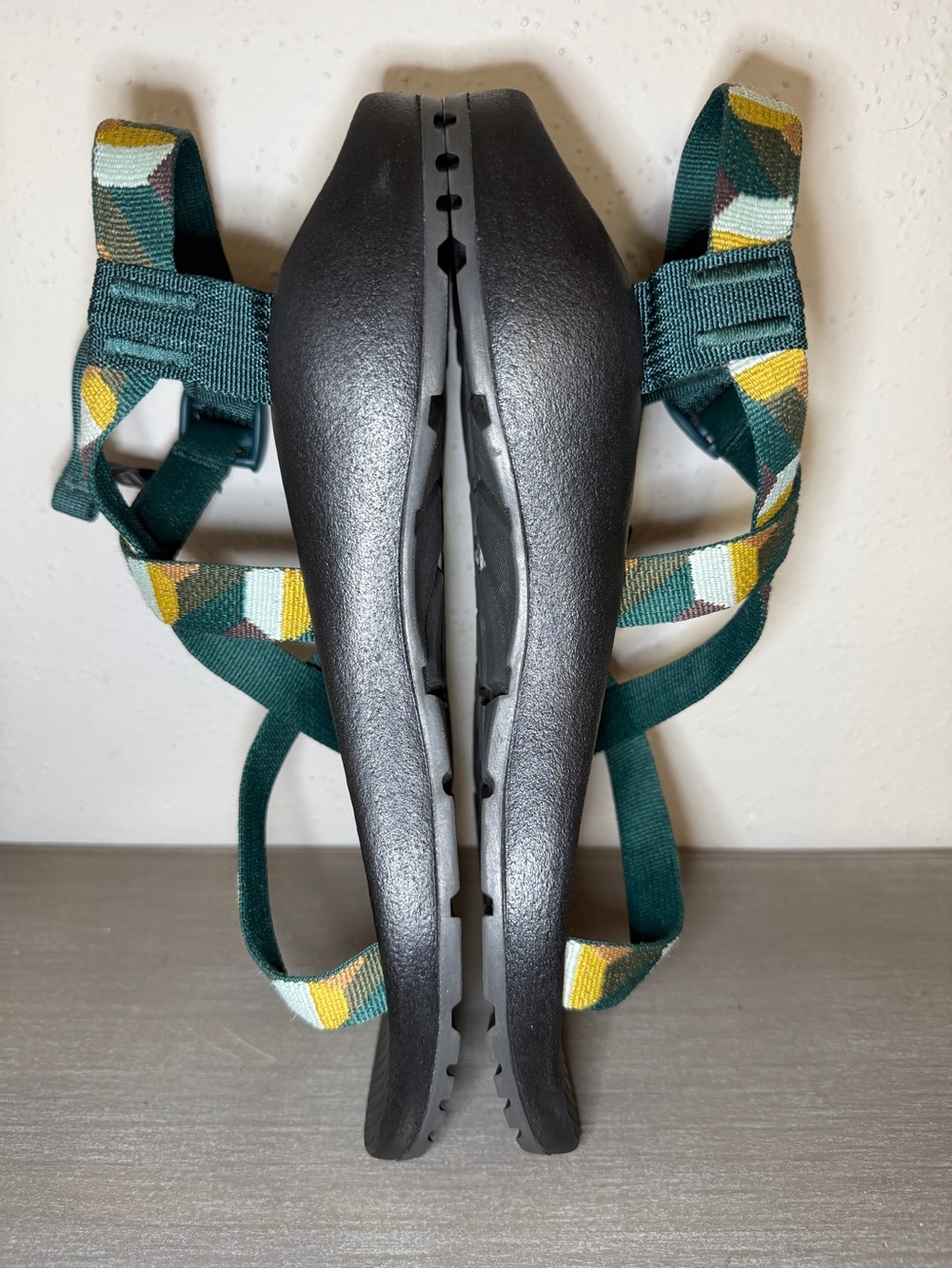 Women's Chaco Z/1 Classic Sport Sandals Green Geometric Pattern Size 11 US - Picture 6 of 9
